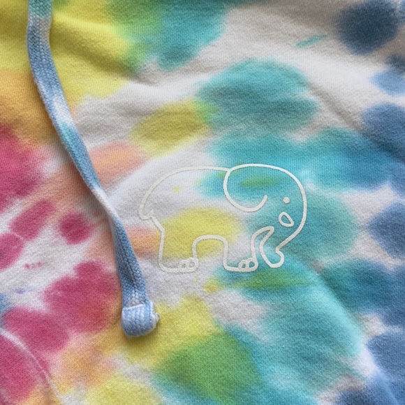 Rainbow Tie Dye Ivory Ella Sweatshirt - Picture 2 of 4